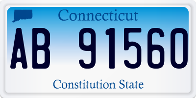 CT license plate AB91560