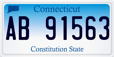 CT license plate AB91563