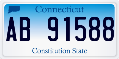 CT license plate AB91588