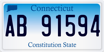 CT license plate AB91594