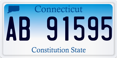 CT license plate AB91595