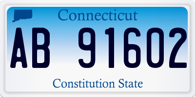 CT license plate AB91602