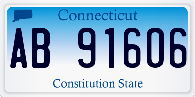 CT license plate AB91606