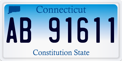 CT license plate AB91611