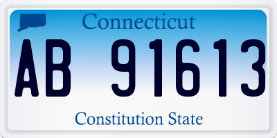 CT license plate AB91613