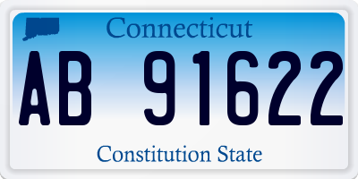 CT license plate AB91622
