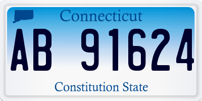 CT license plate AB91624