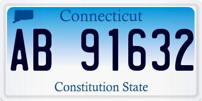 CT license plate AB91632