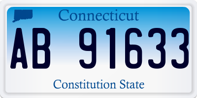 CT license plate AB91633
