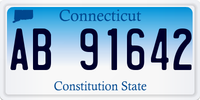 CT license plate AB91642