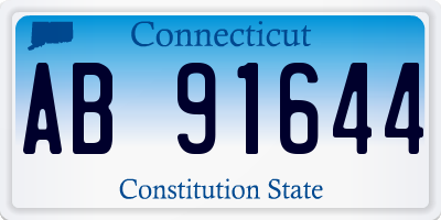 CT license plate AB91644