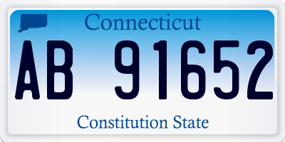 CT license plate AB91652
