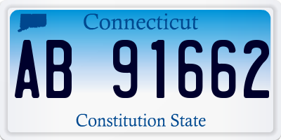 CT license plate AB91662