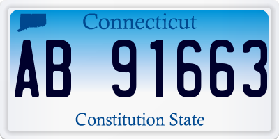 CT license plate AB91663