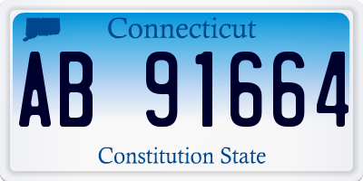 CT license plate AB91664