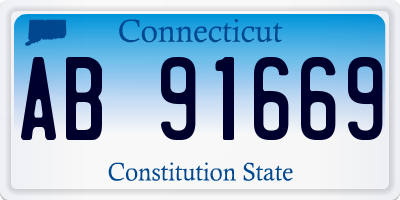 CT license plate AB91669