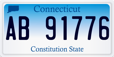 CT license plate AB91776