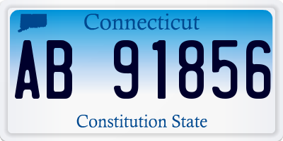 CT license plate AB91856