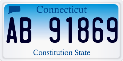 CT license plate AB91869