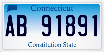 CT license plate AB91891