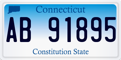 CT license plate AB91895