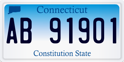 CT license plate AB91901