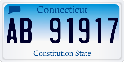 CT license plate AB91917