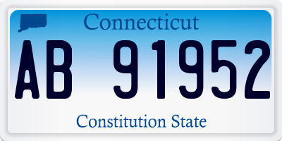 CT license plate AB91952