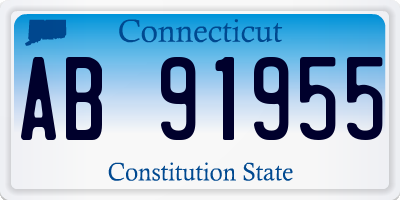 CT license plate AB91955