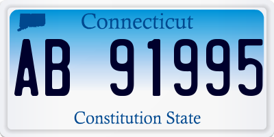 CT license plate AB91995