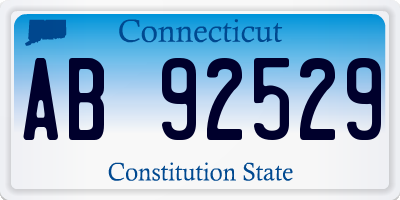 CT license plate AB92529