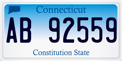 CT license plate AB92559