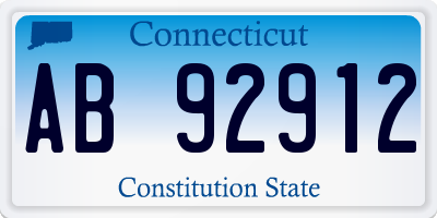 CT license plate AB92912