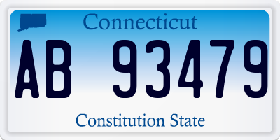 CT license plate AB93479