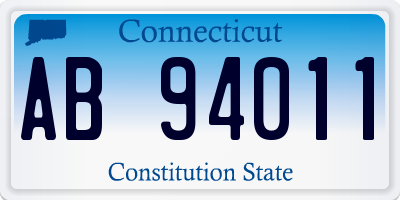 CT license plate AB94011