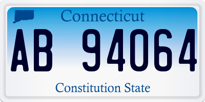 CT license plate AB94064