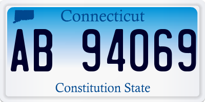 CT license plate AB94069