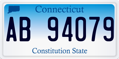 CT license plate AB94079