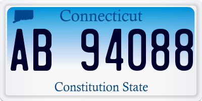 CT license plate AB94088