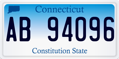 CT license plate AB94096
