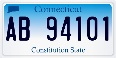 CT license plate AB94101