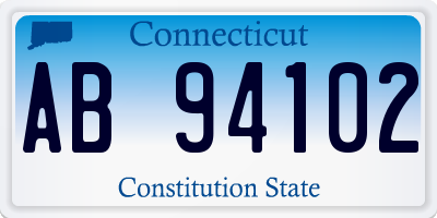 CT license plate AB94102