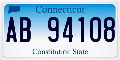 CT license plate AB94108