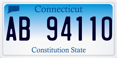 CT license plate AB94110