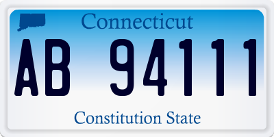 CT license plate AB94111