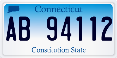 CT license plate AB94112