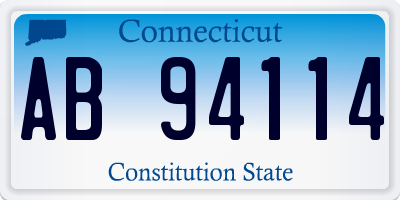 CT license plate AB94114
