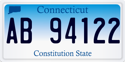 CT license plate AB94122