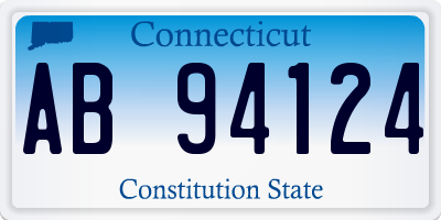 CT license plate AB94124