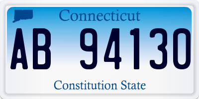 CT license plate AB94130